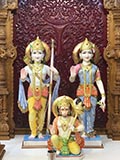 Bhagwan Shri Ram, Shri Sitaji and Shri Hanumanji